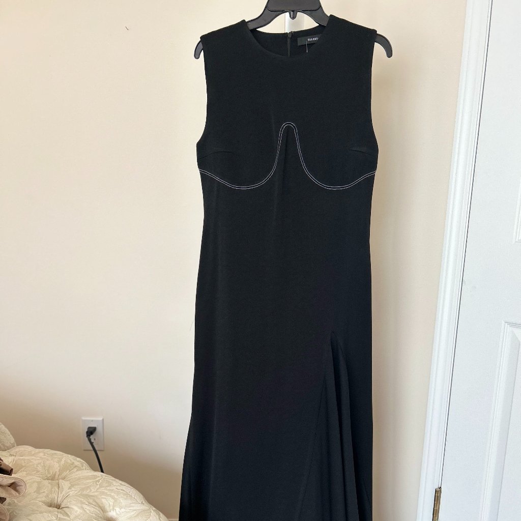 Ellery Black Maxi Dress Size Us 6/It 42/Fr 38/Aus.Uk 10